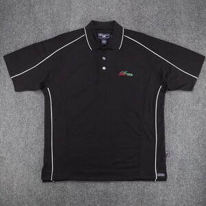 Andretti Green Racing Pro Celebrity Polo Shirt Mens Large Black Moisture Wick L